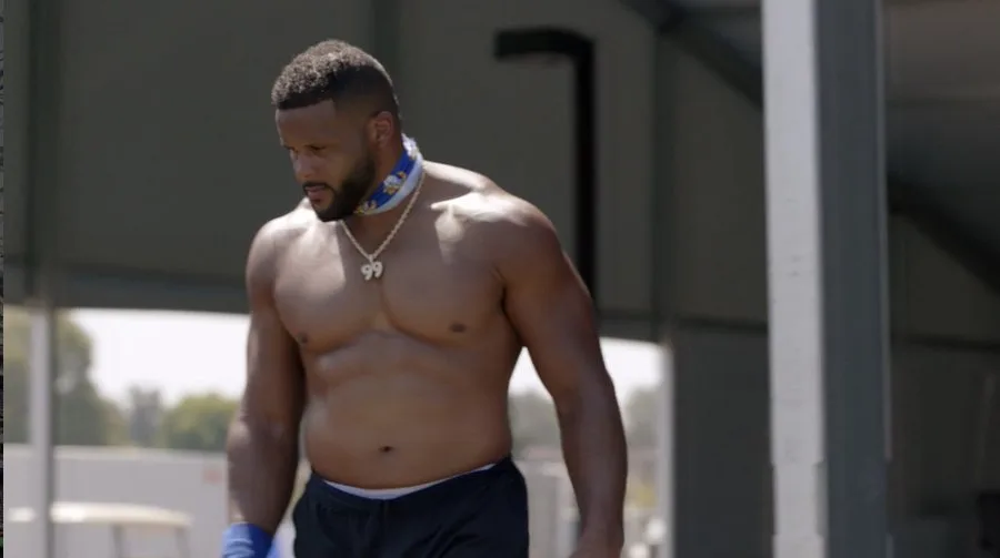 Aaron donald shirtless
