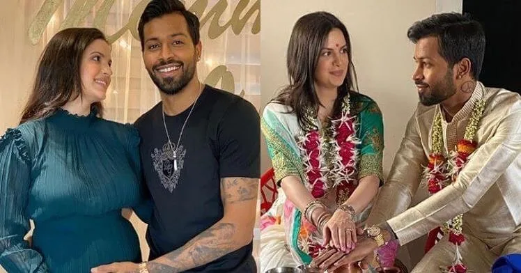 Hardik Pandya and his wife Natasa 