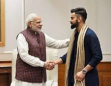The Captain of the Indian Cricket Team, Virat Kohli calls on the Prime Minister, Shri Narendra Modi, in New Delhi on December 20, 2017.